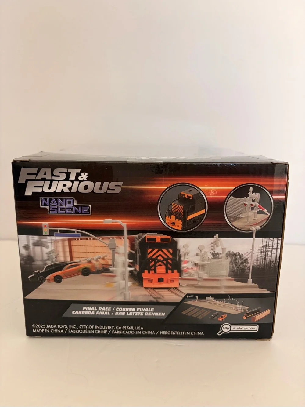 Jada Toys Fast & Furious Nano Scene Die-Cast Toy Set - Orange & Gray